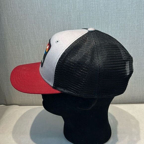 Garner State Park Mesh Snapback Trucker Hat Cap Texas GSP Black Gray Red Patch - Picture 2 of 8